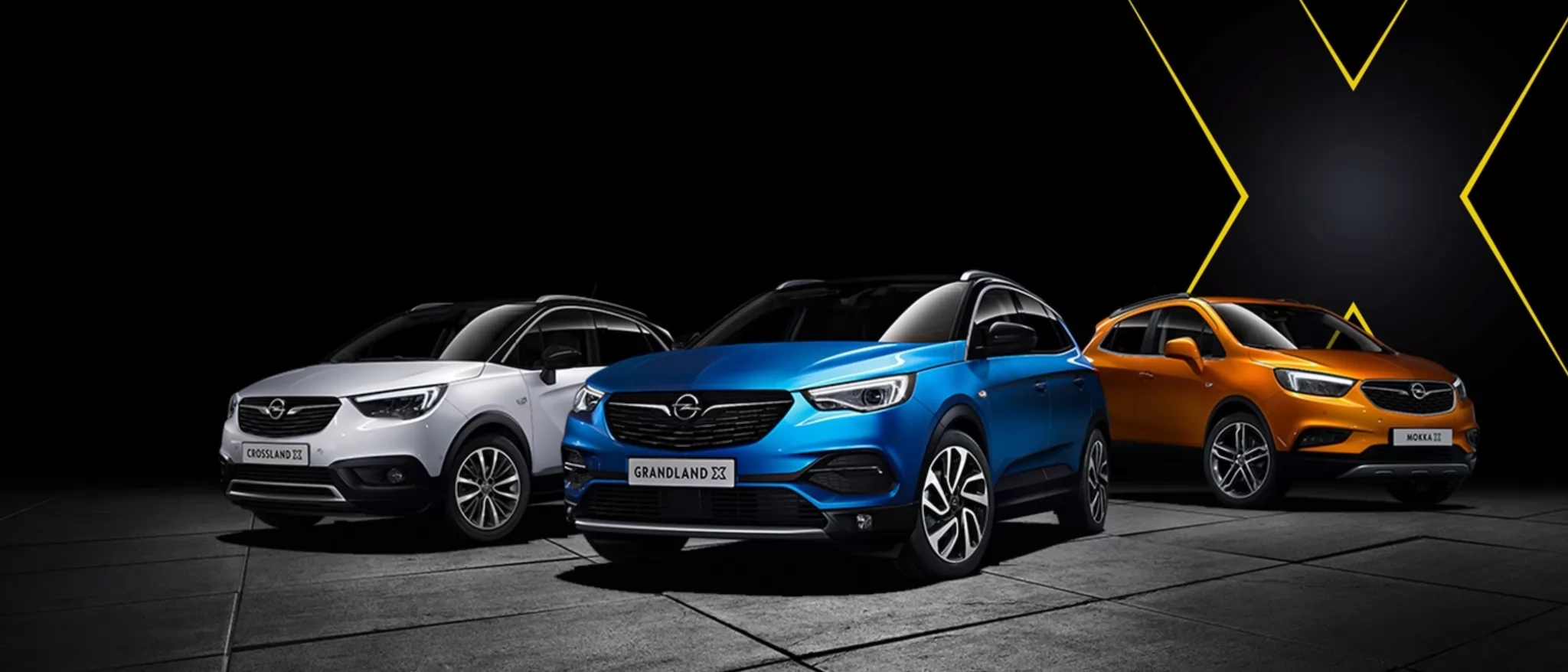 Opel Crossland en tres colores