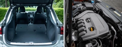 Maletero y motor del Audi Q3/Sportback
