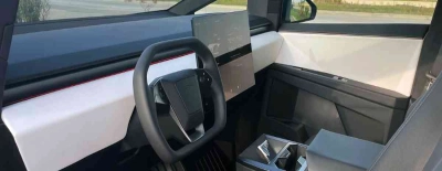 Interior del Tesla Cybertruck