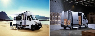 Opel Movano camping y furgoneta de carga 