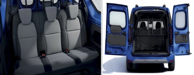 Renault Express maletero y asientos traseros
