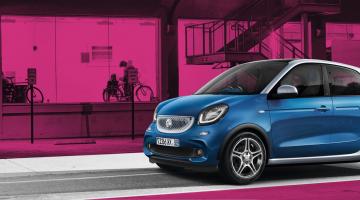 Smart forfour azul