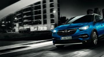 Opel Grandland X azul lateral