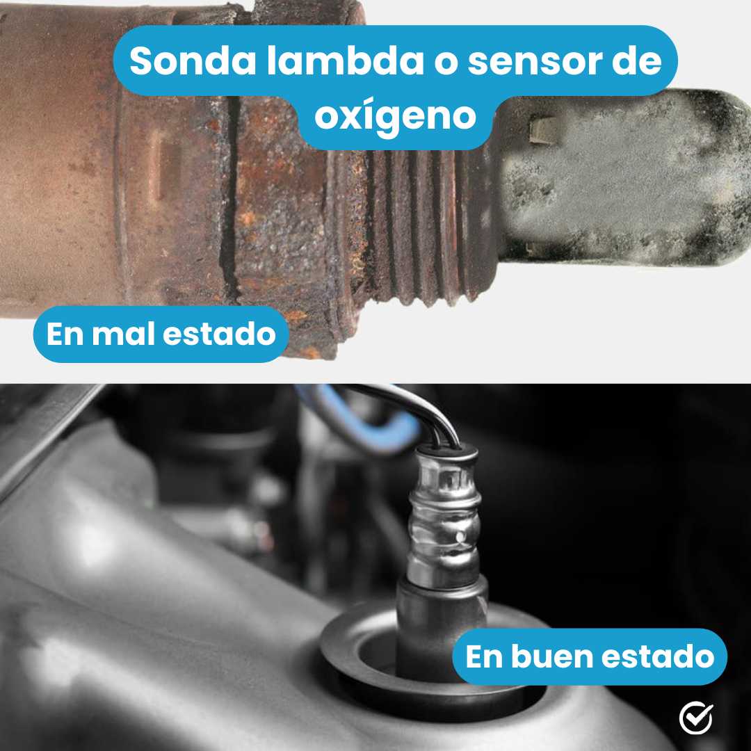 Sonda lambda en buen y mal estado